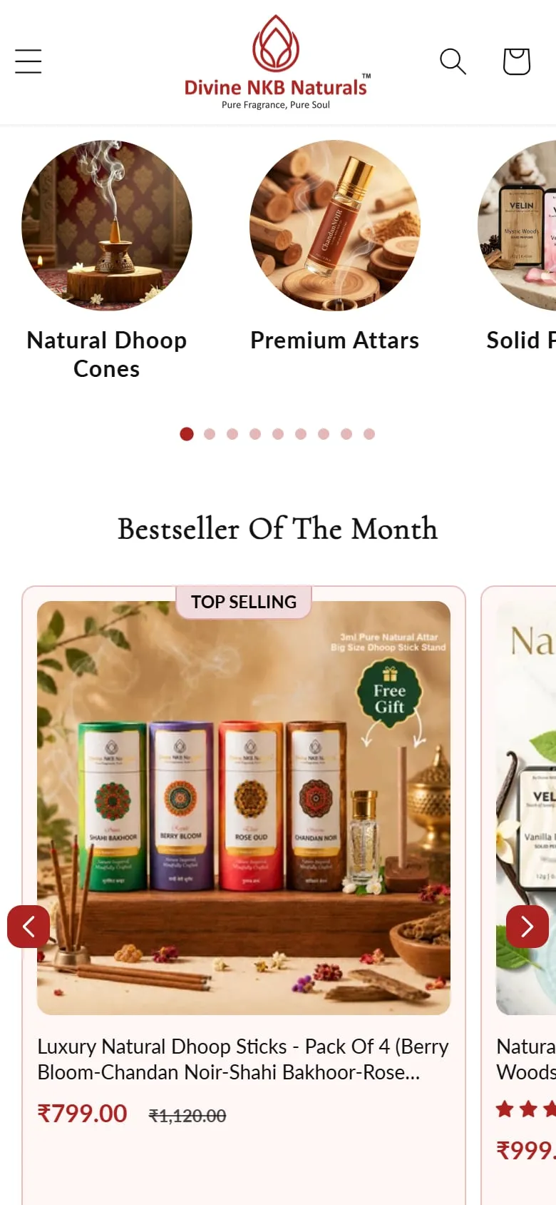 Mobile categories and bestsellers