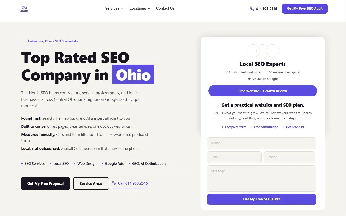 The Nerds SEO website