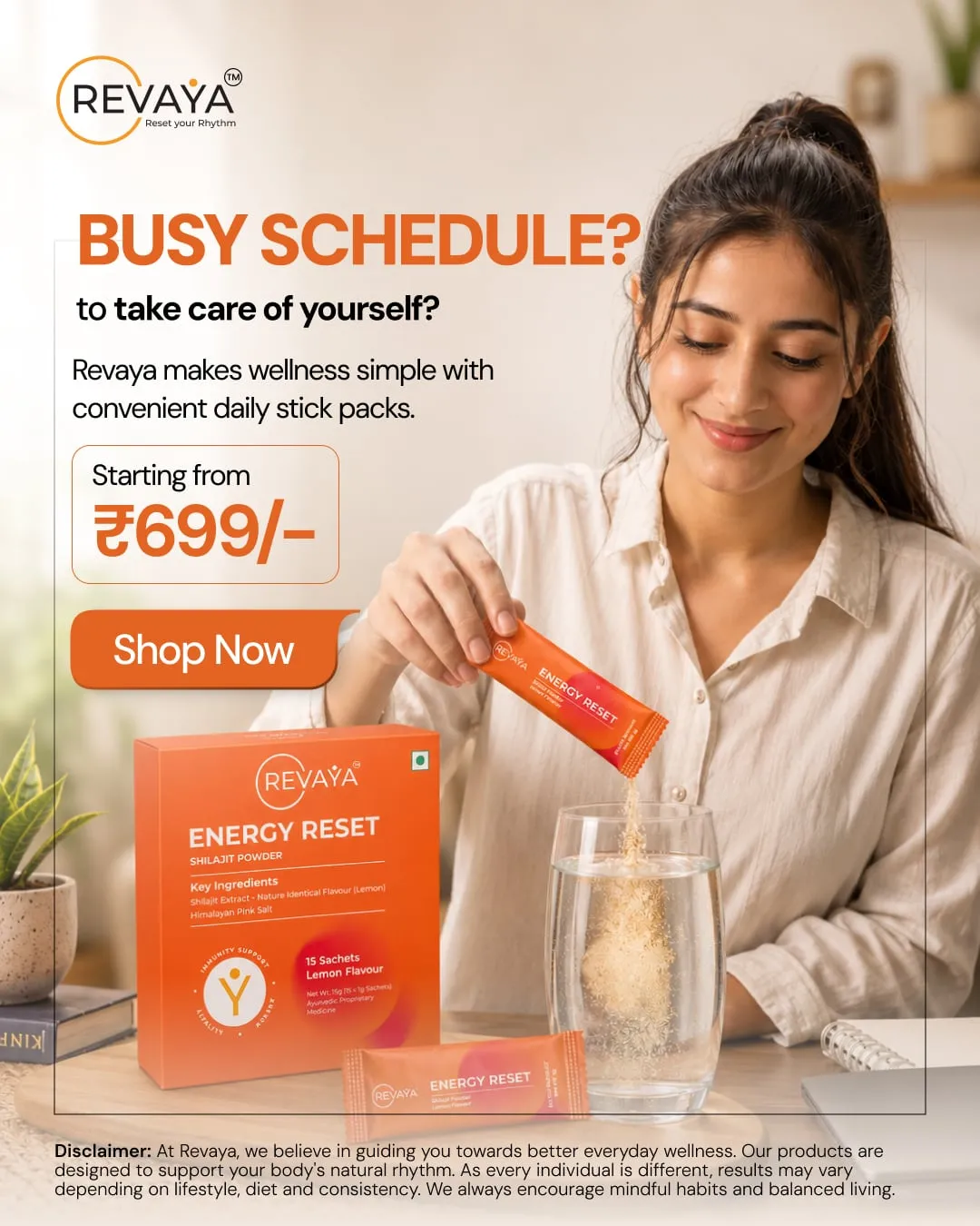 Revaya: Stick-pack offer